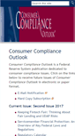 Mobile Screenshot of consumercomplianceoutlook.org